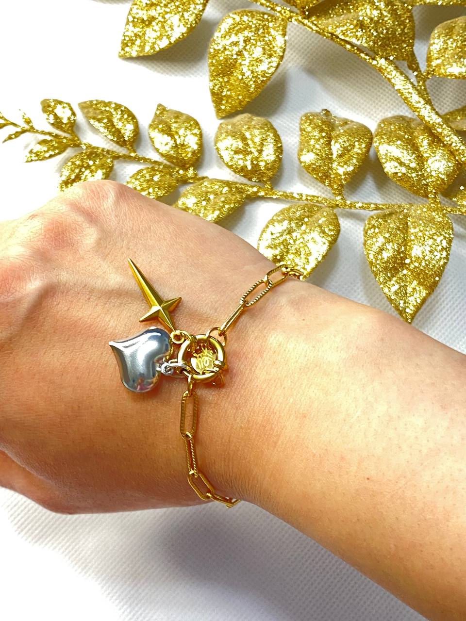 Gold & Silver Heart *Charms*