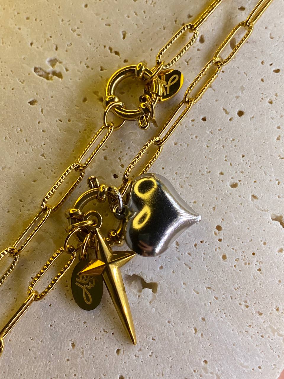 Gold & Silver Heart *Charms*