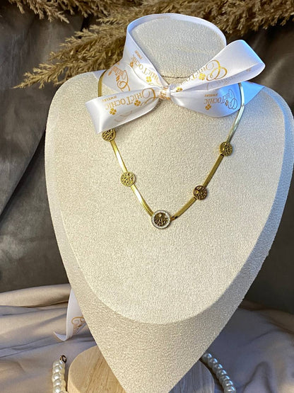 ABIGAIL *TREE OF LIFE WITH HERRINGBONE CHAIN NECKLACE*